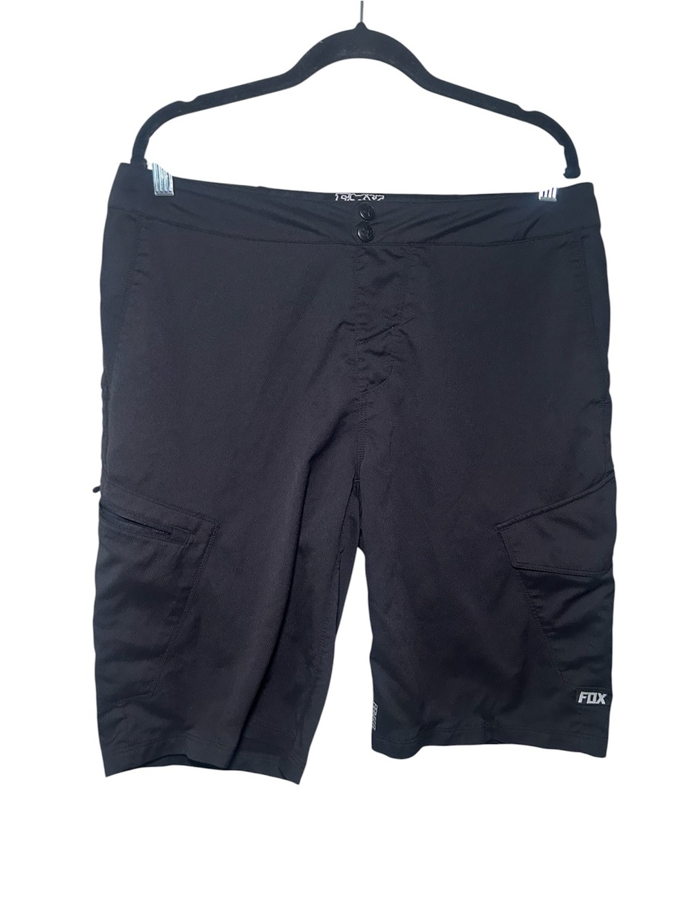 Fox Men’s Black Cargo Cycling Shorts 36 Active Outdoor Motorbike Summer Light